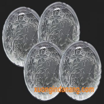 Đĩa thủy tinh đựng trái cây