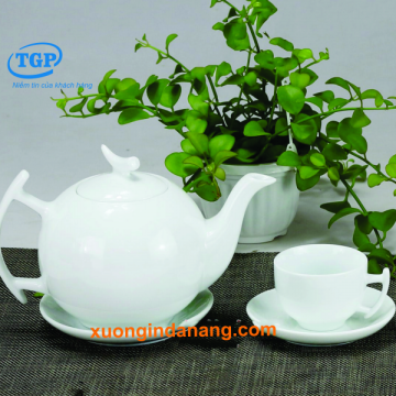 In ấm chén sứ Đà Nẵng