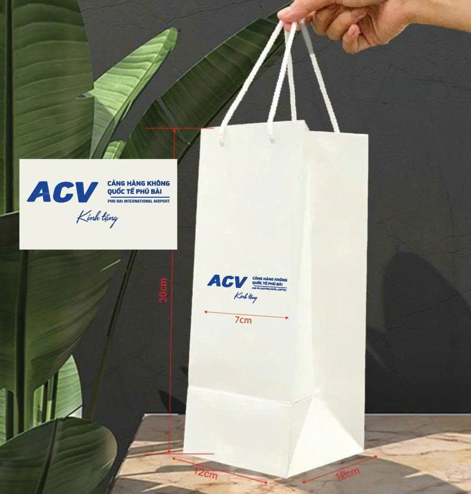 Túi giấy dày ivory trắng size 30x12x12 có cán màng (TUI-G06)