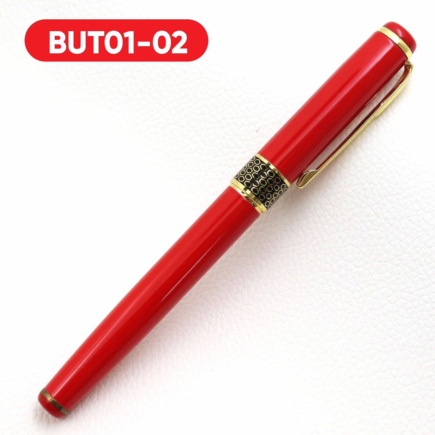 Bút kim loại vân tổ ong Vỏ Đỏ (BUT01-02)