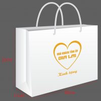 Túi giấy dày ivory trắng size 30x11x23 có cán màng (TUI-G04)