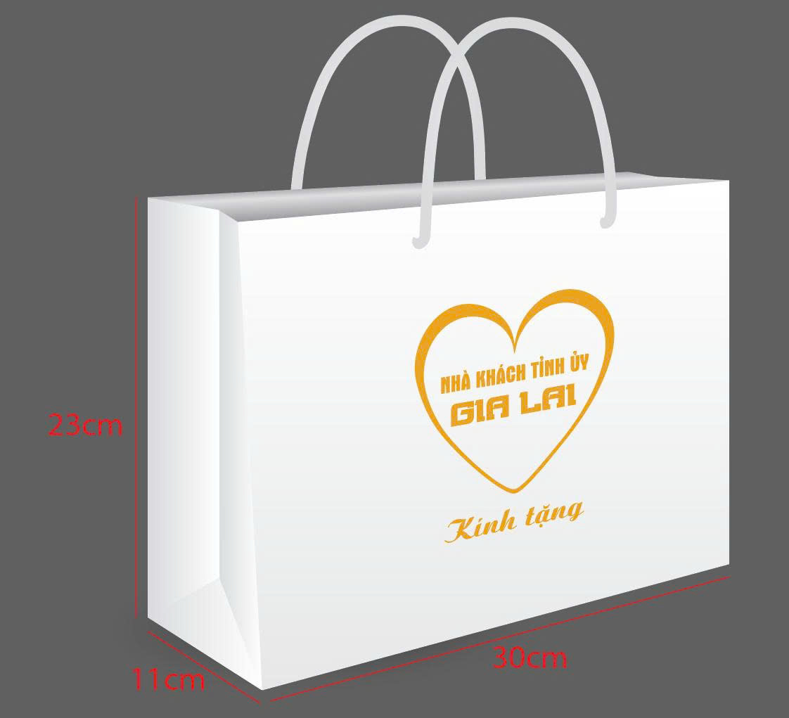 Túi giấy dày ivory trắng size 30x11x23 có cán màng (TUI-G04)