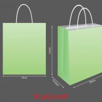 Túi Kraft size Cao30x25x12.5cm, Quai Kraft (TUI-G01) - Ảnh 2