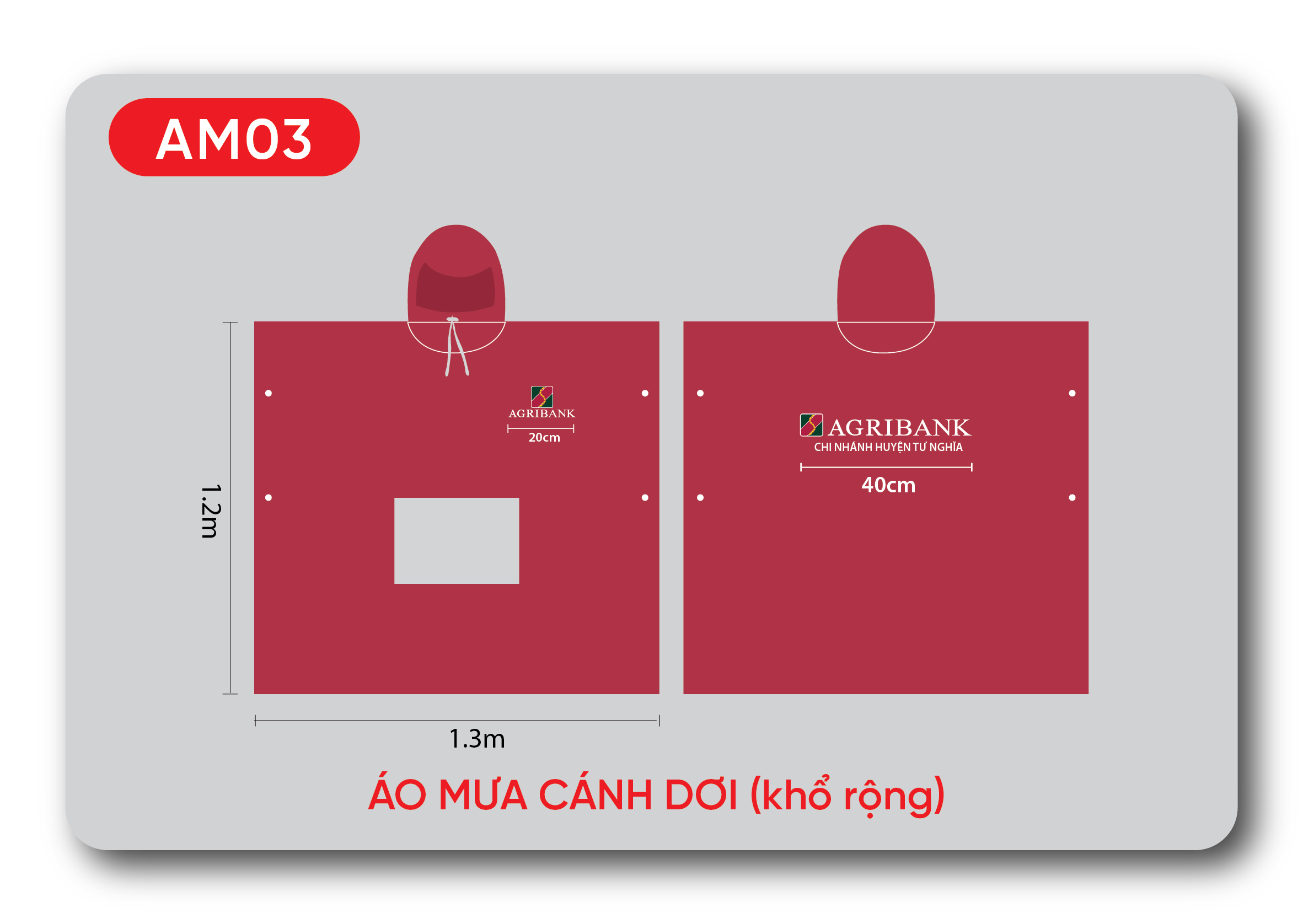 ÁO MƯA KHỔ RỘNG