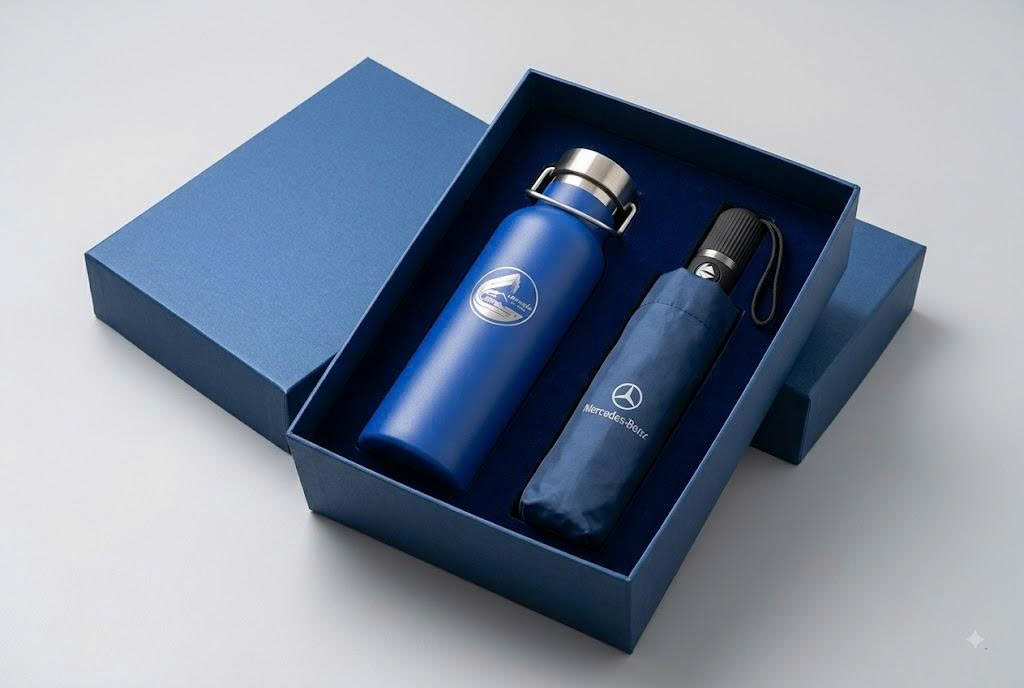 Set quà tặng (Bình giữ nhiệt + Dù)